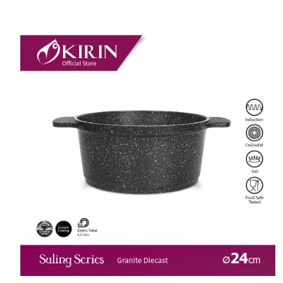 Kirin Suling Round Pan Set 24 cm