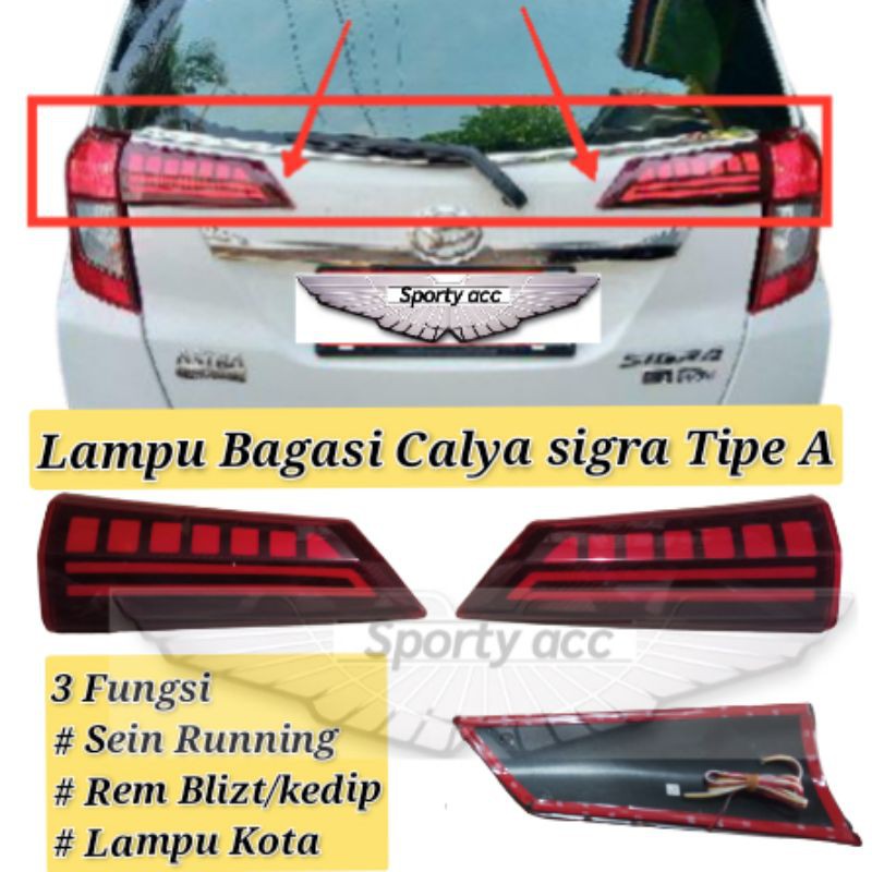 Reflektor Bagasi Lampu calya sigra led plasma c.o.b tipe A