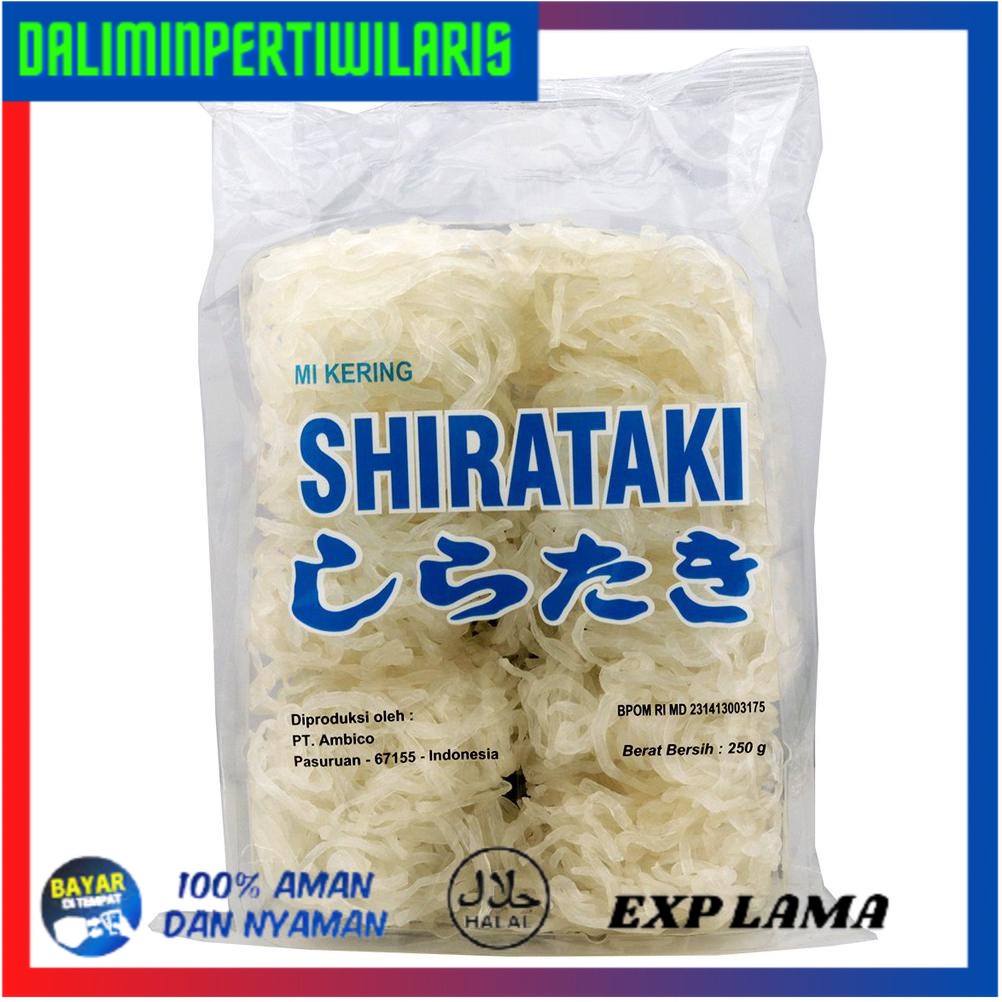 

BISA COD Ambico - Dry shirataki 250gr - Gluten Free - Konnyaku - Diet Keto - Mie Rendah Kalori