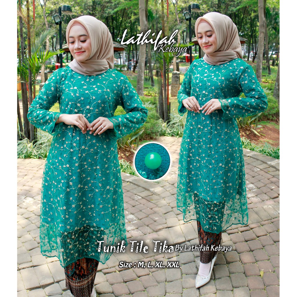 atasan kebaya tille tunik tika