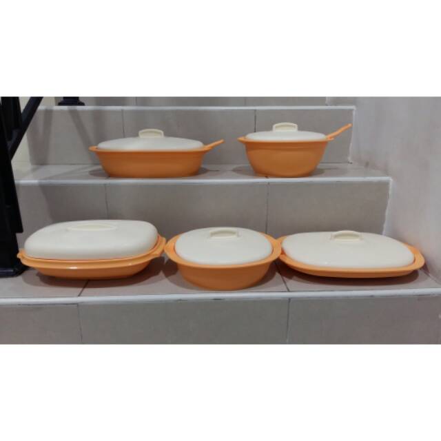 Blossom Collection Orange Wadah Saji Tupperware