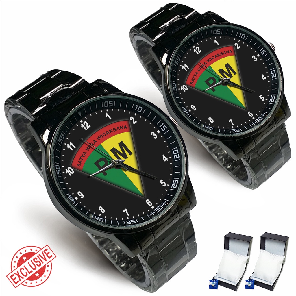 Jam Tangan Rantai Couple POLISI MILITER (Awesome)