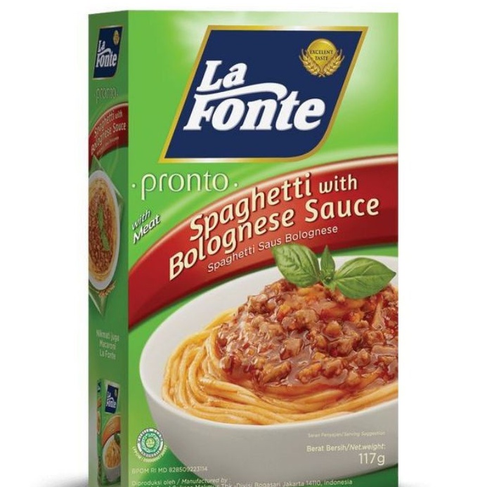 La Fonte Pronto Spagheti Saus Bolognese 117gr