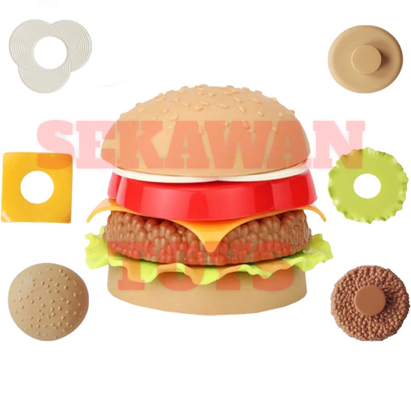 Sekawantoys Mainan Anak Burger Gourmet / Mainan Edukasi Anak Ring Donat TERMURAH!!! ( SKW.LF28 ) jsp