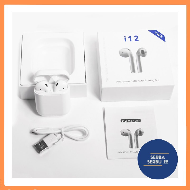 Headset I12 Macaron Headset Earphones Bluetooth Wireless  / Headset Bluetooth  i12 MACARON