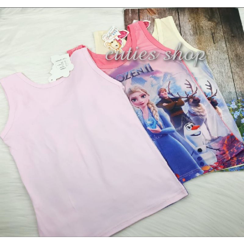 TANK TOP anak - bergambar- spandex - sz L-XXL