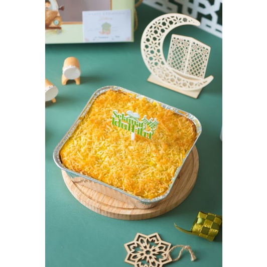 

Hampers lebaran Pastel tutup size Large (20x20cm)