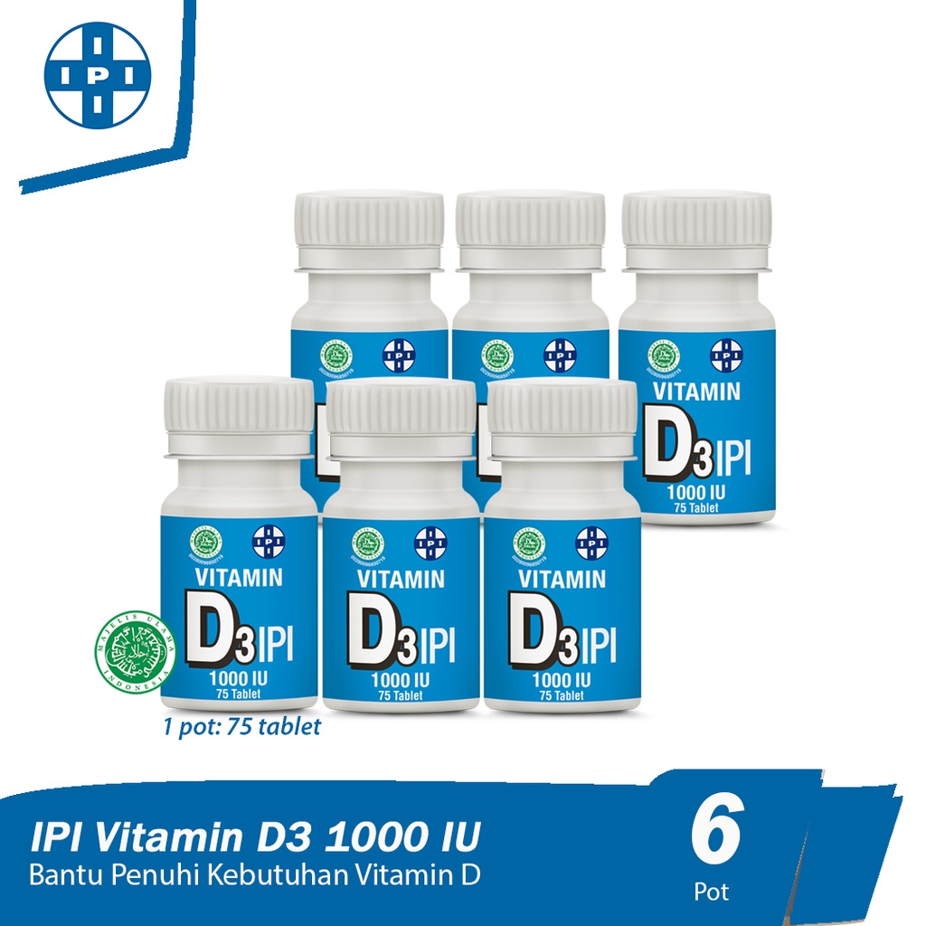 Vitamin D3 IPI 1000iu 75tab Vit D