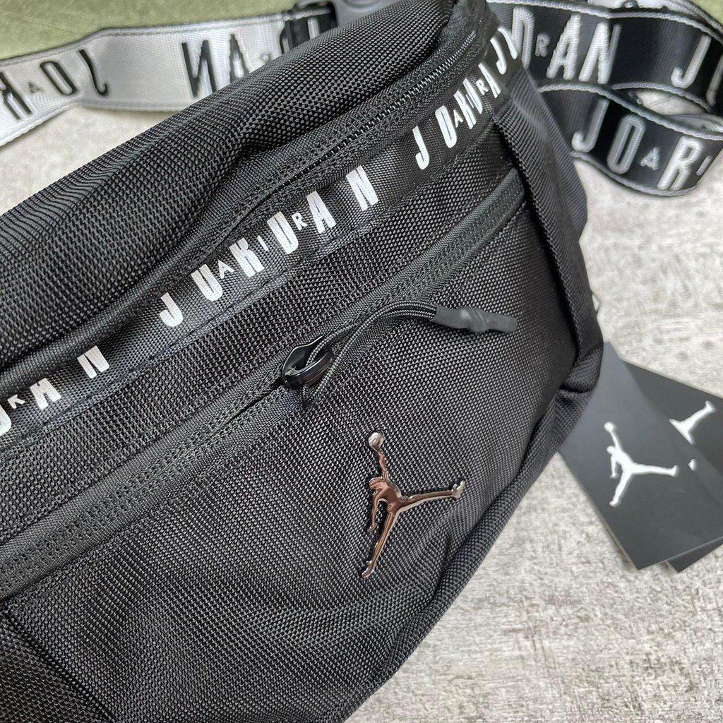 Waistbag Jordan Mini Font / Tas Selempang Jordan Pria Wanita Tas Pinggang Tas Kanvas