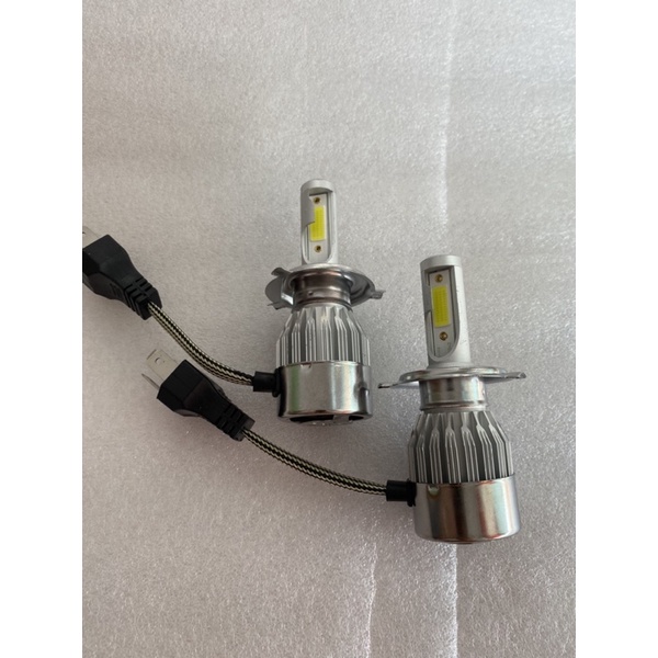 lampu utama mobil H4 nyala putih 36 watt C6