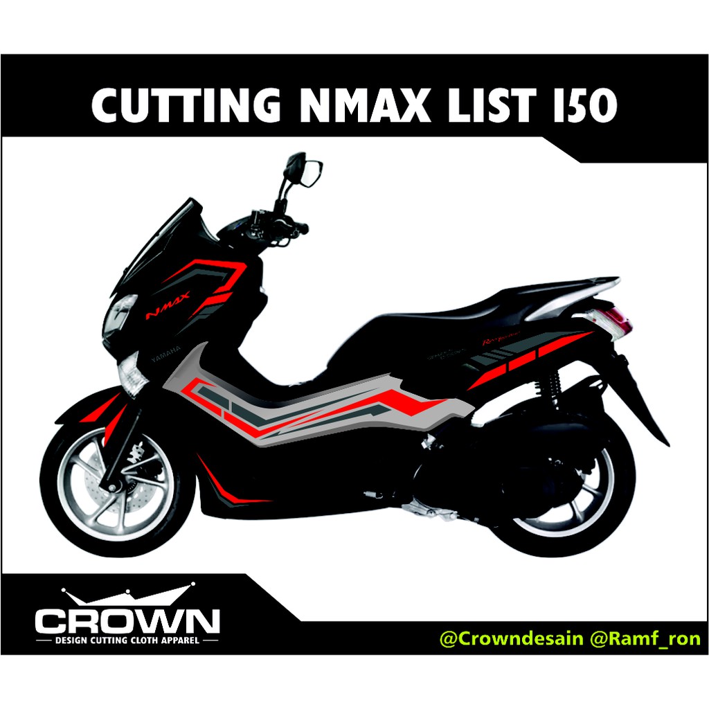 Stiker Cutting Nmax Redline Shopee Indonesia
