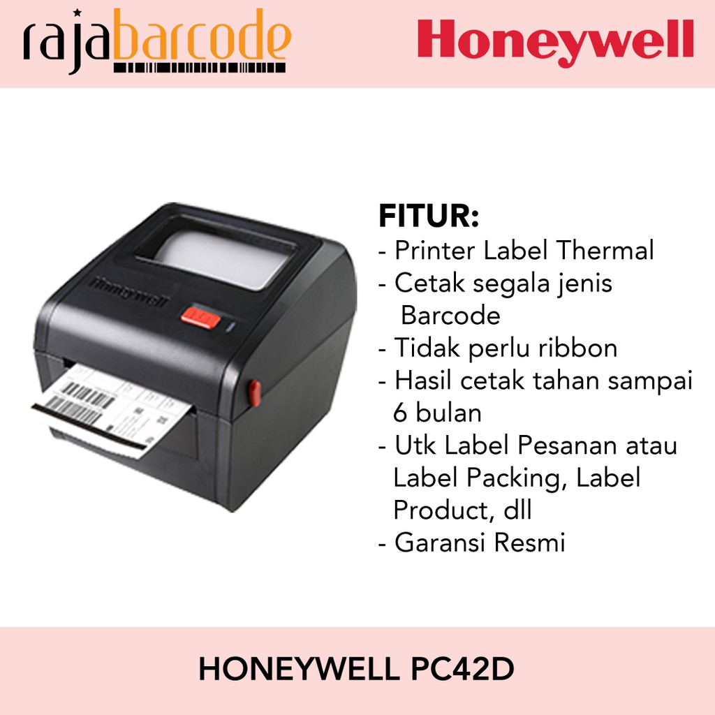 Jual Honeywell PC42D Barcode Label Printer, Printer Label Thermal