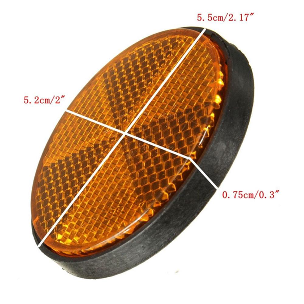 QUINTON Reflektor Motor 2inch 2Pcs Warning Untuk ATV Scooter Aksesoris Motor Reflector Panel