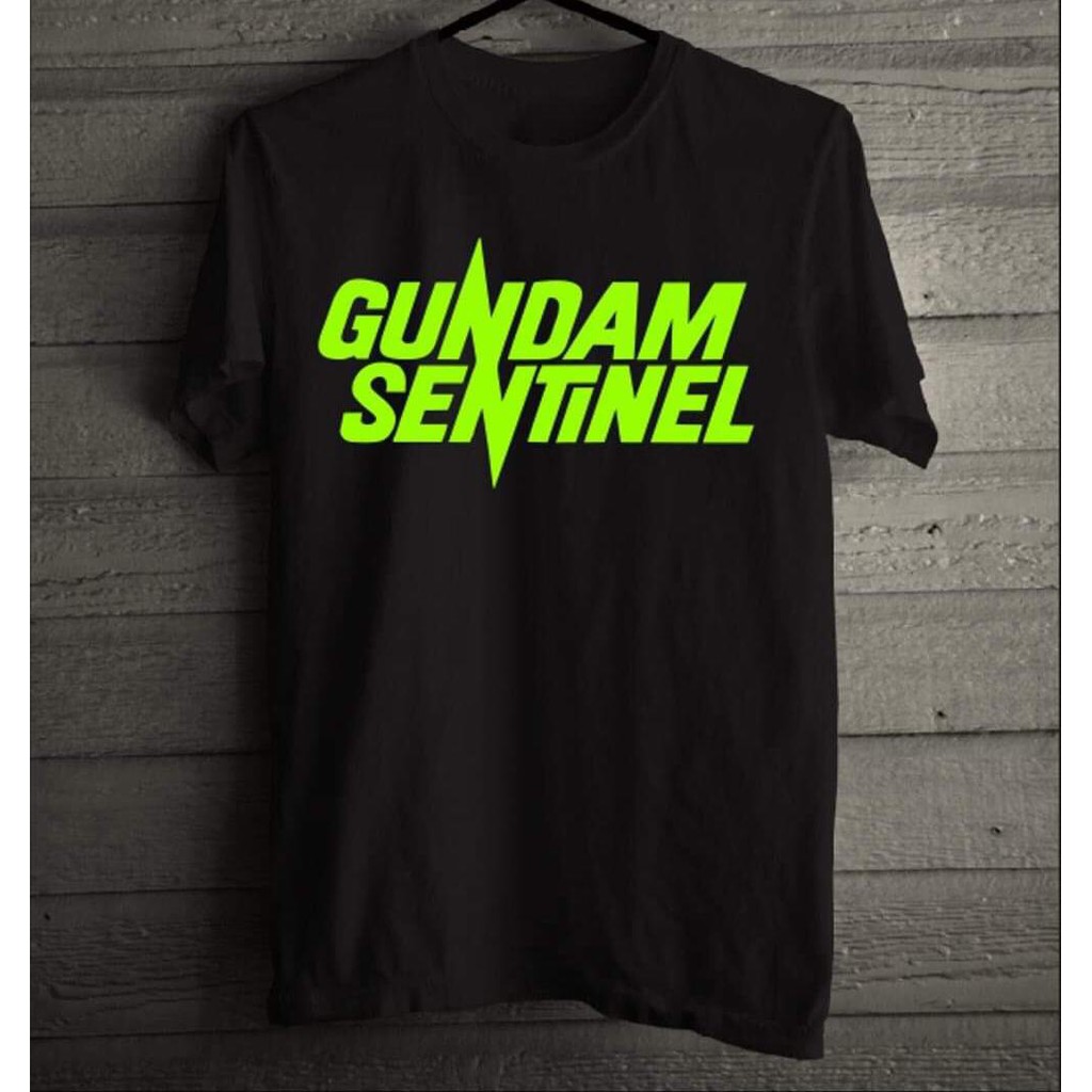 Kaos Gundam Robots Green Neon Premium