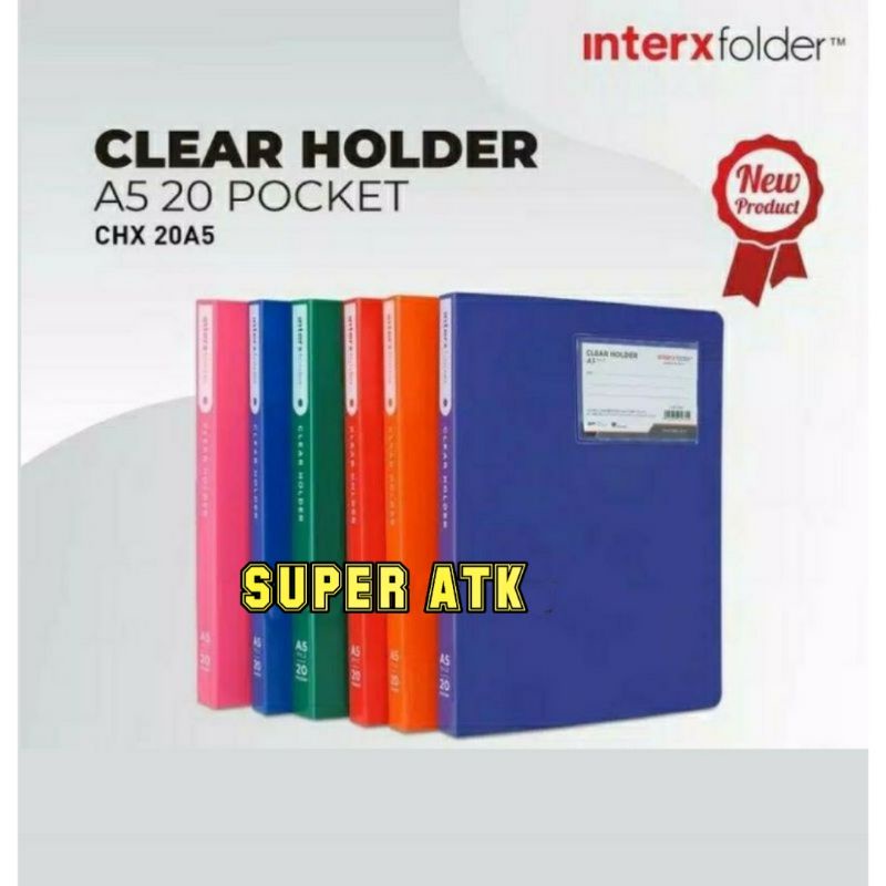 

CLEAR HOLDER / MAP PLASTIK A5 INTER X FOLDER ISI 20 LEMBAR