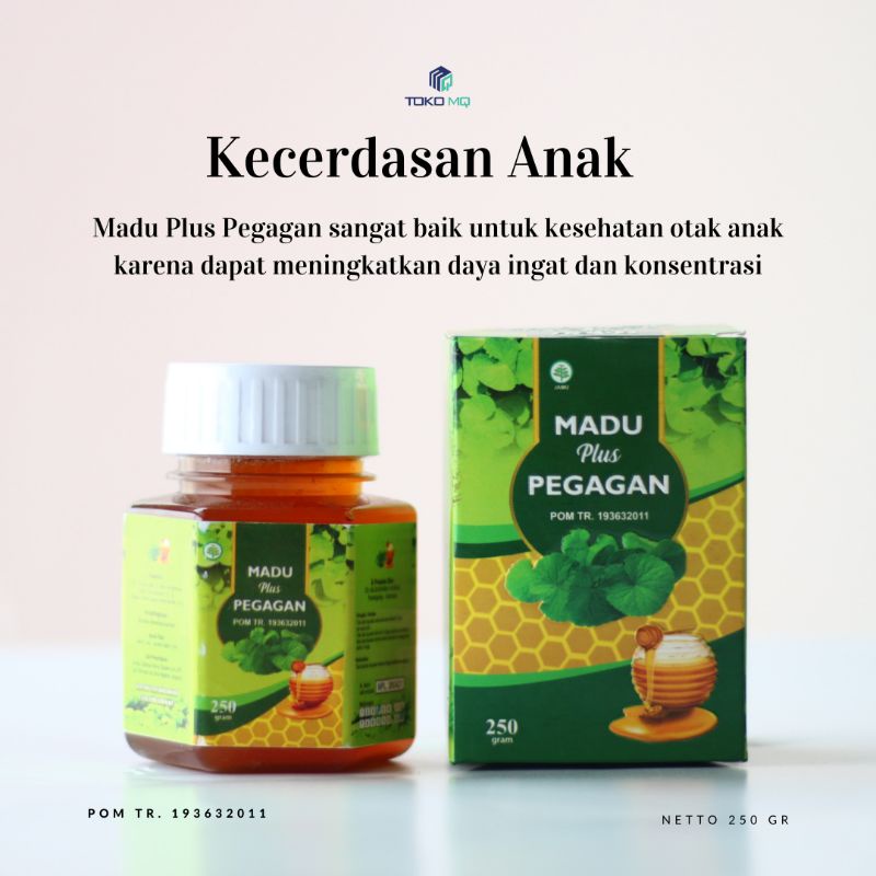 

Madu Asli/ Daun Pegagan 250gr/Madu murni plus Daun pegagan / Obat insomnia/Tidak bisa tidur