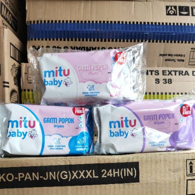 Mitu baby wipes kemasan baru buy 1 get 1( stok random)