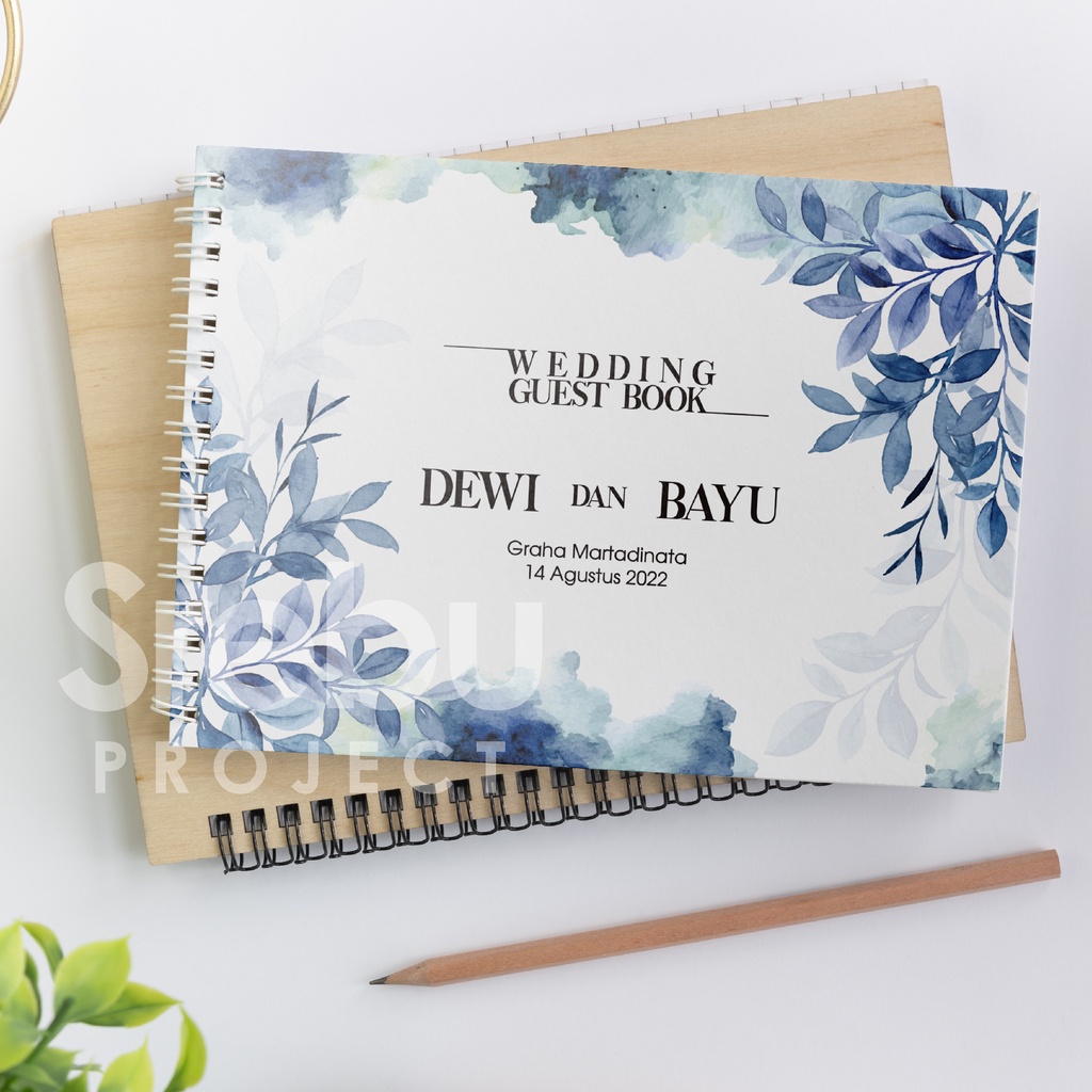 

(SR003) Buku Tamu Pernikahan Hardcover dan Softcover murah / Guest Book Isi 310 Tamu