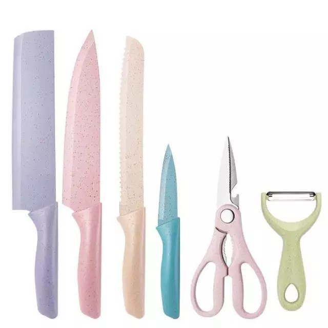 Pisau Macaron Set 6in1 Dapur 6 in 1 Evcriverh Peeler Knife Kitchen