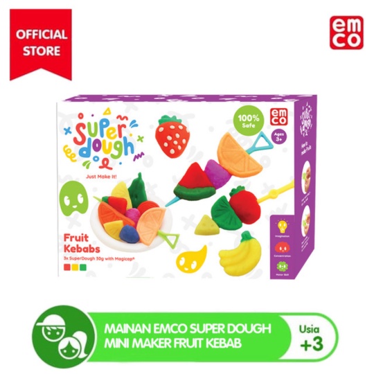 

Mainan EMCO Super Dough Mini Maker Fruit Kebab Murah