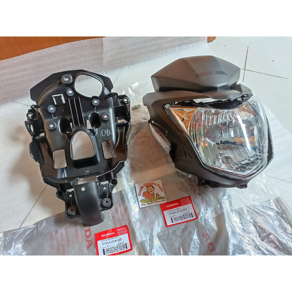 Cover Headlamp Verza 1 Set Ori Ahm Cover Lampu Graciaz