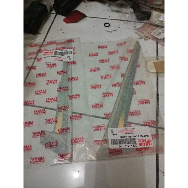 striping dop rx king 2001 original hitam dan hijau