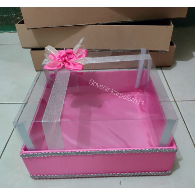 Kotak Hantaran Kue / Serbaguna Mika Pink