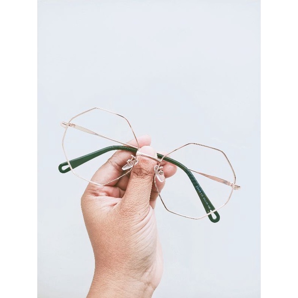 KACAMATA FRAME HEXAGONAL GLACE05