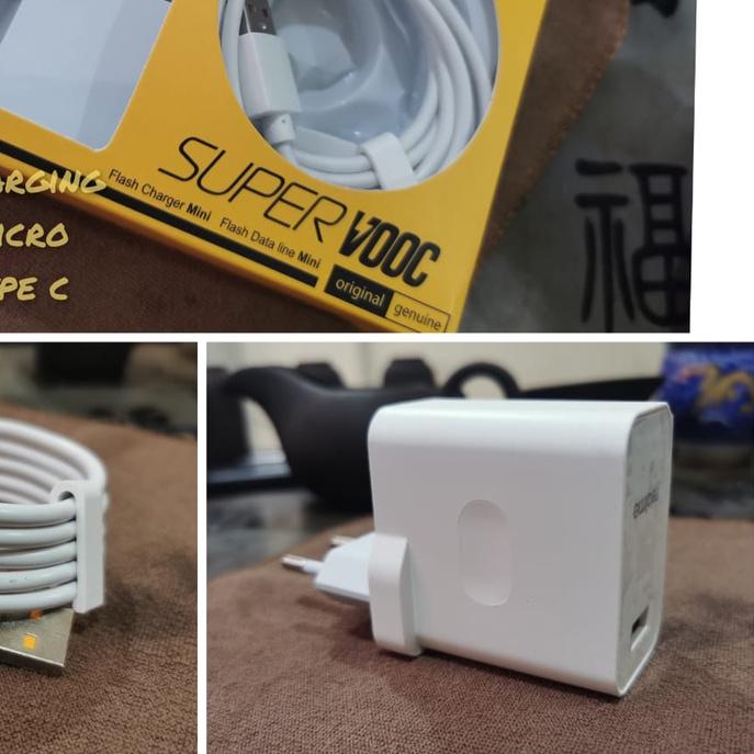 ☎ Charger Realme 30W 4A SUPER VOOC Micro USB ORIGINAL 100% Realme C15 - MM ✾
