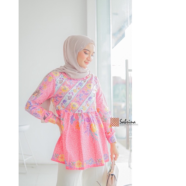 Ayana Blouse Batik Cantik Modern Wanita Stylish Modis Soft Kombinasi