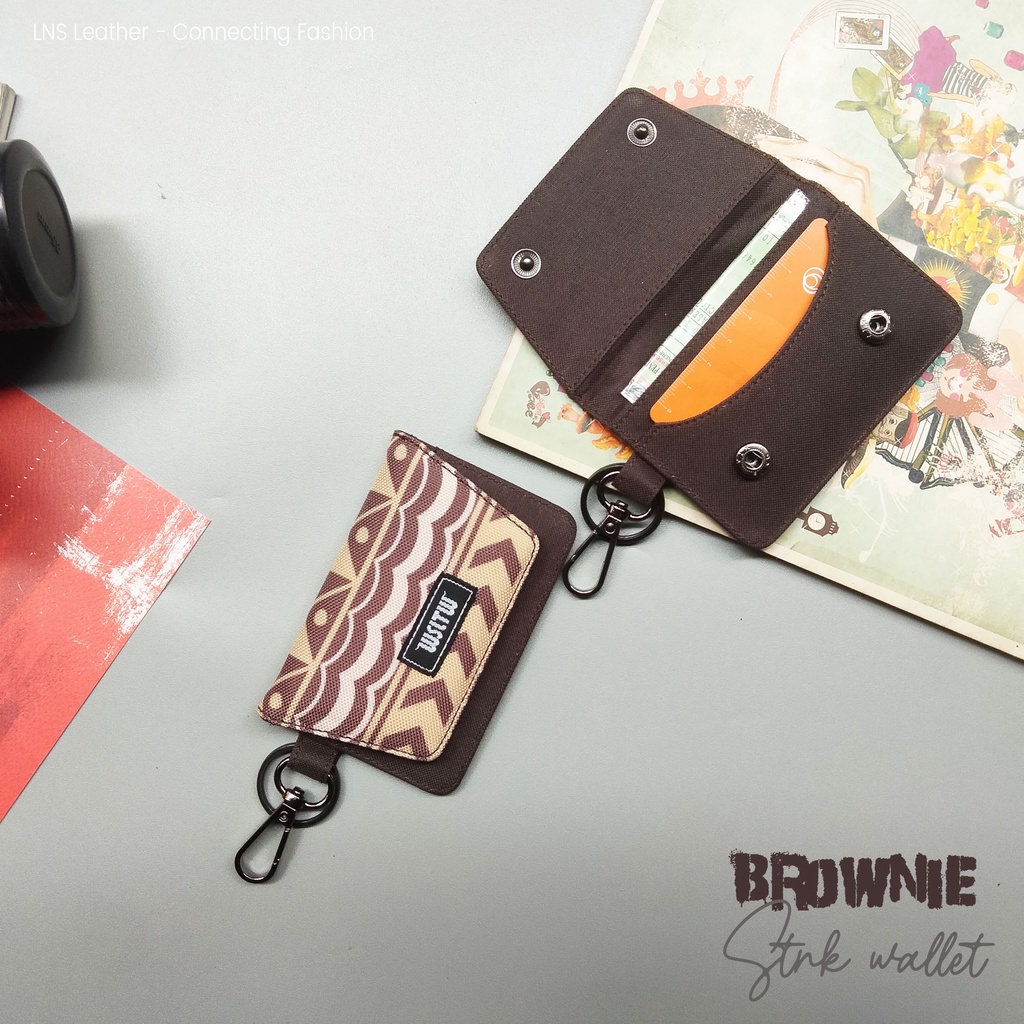 Dompet  STNK E-Toll Mobil Gantungan Kunci Stnk Motor Brownie Edition