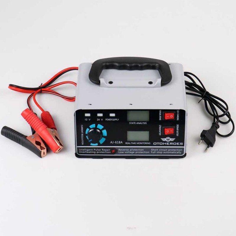 Charger Aki Mobil Motor Smart Automatic Repair 400W 12V 24V 400Ah LCD