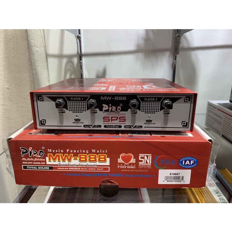 Ampli PIRO MW-888 Bye-bye memory Anti petir
