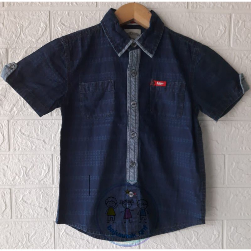Kemeja Denim Anak Lee Cooper Lengan Pendek