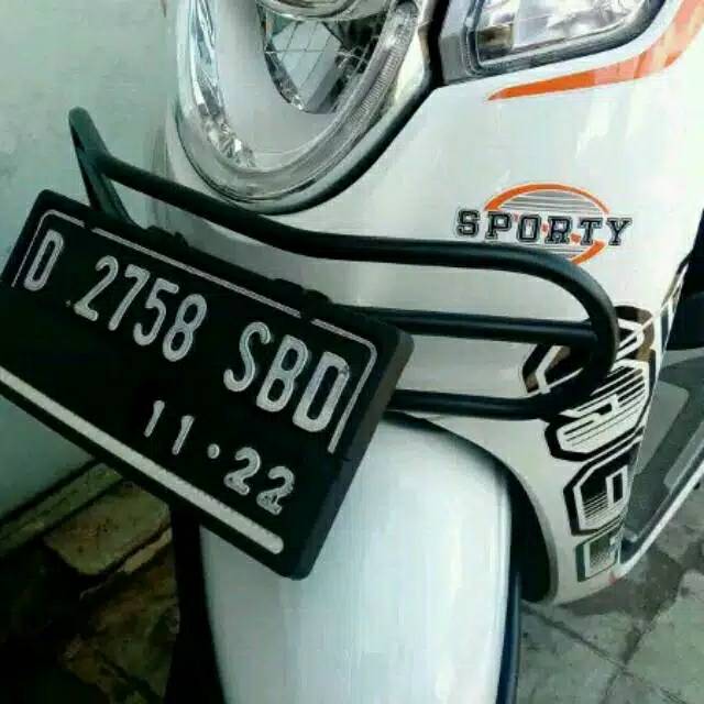 Aksesoris Scoopy/ Grill Scoopy /Front Rack Scoopy/Dudukan Plat Nomor