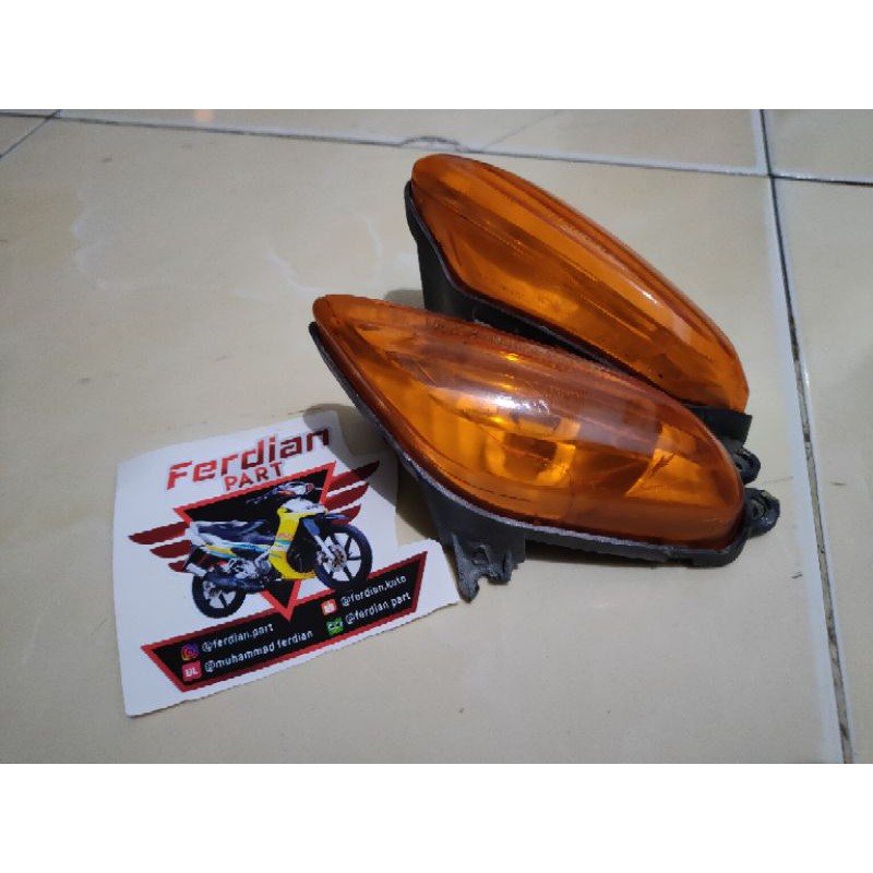 Lampu Sein Depan Satria hiu 2tak 2 tak Original Second Kiri Kanan