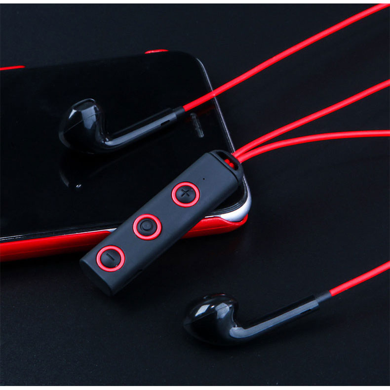 Earphone Bluetooth V4.1 EDR Sports dengan Neckband Magnetic