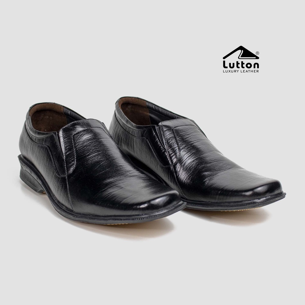 LUTTON - SEPATU PANTOFEL PRIA BAHAN KULIT SAPI ASLI - SEPATU KANTOR PRIA BAHAN KULIT SAPI ASLI - SEPATU PEGAWAI BAHAN KULIT SAPI ASLI - PANTOFEL 2018