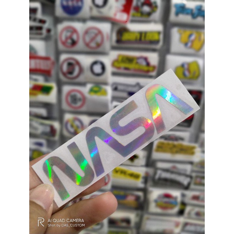 sticker cutting NASA HOLOGRAM 8CM