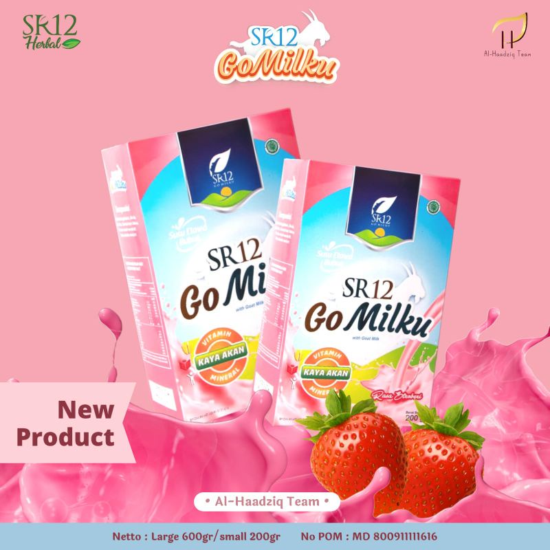 

SR12 DIJAMIN ORI ~SUSU GO MILKU STROBERI BUBUK 600g (susu kambing etawa premium, susu anak, susu bumil, susu busui, susu lansia)