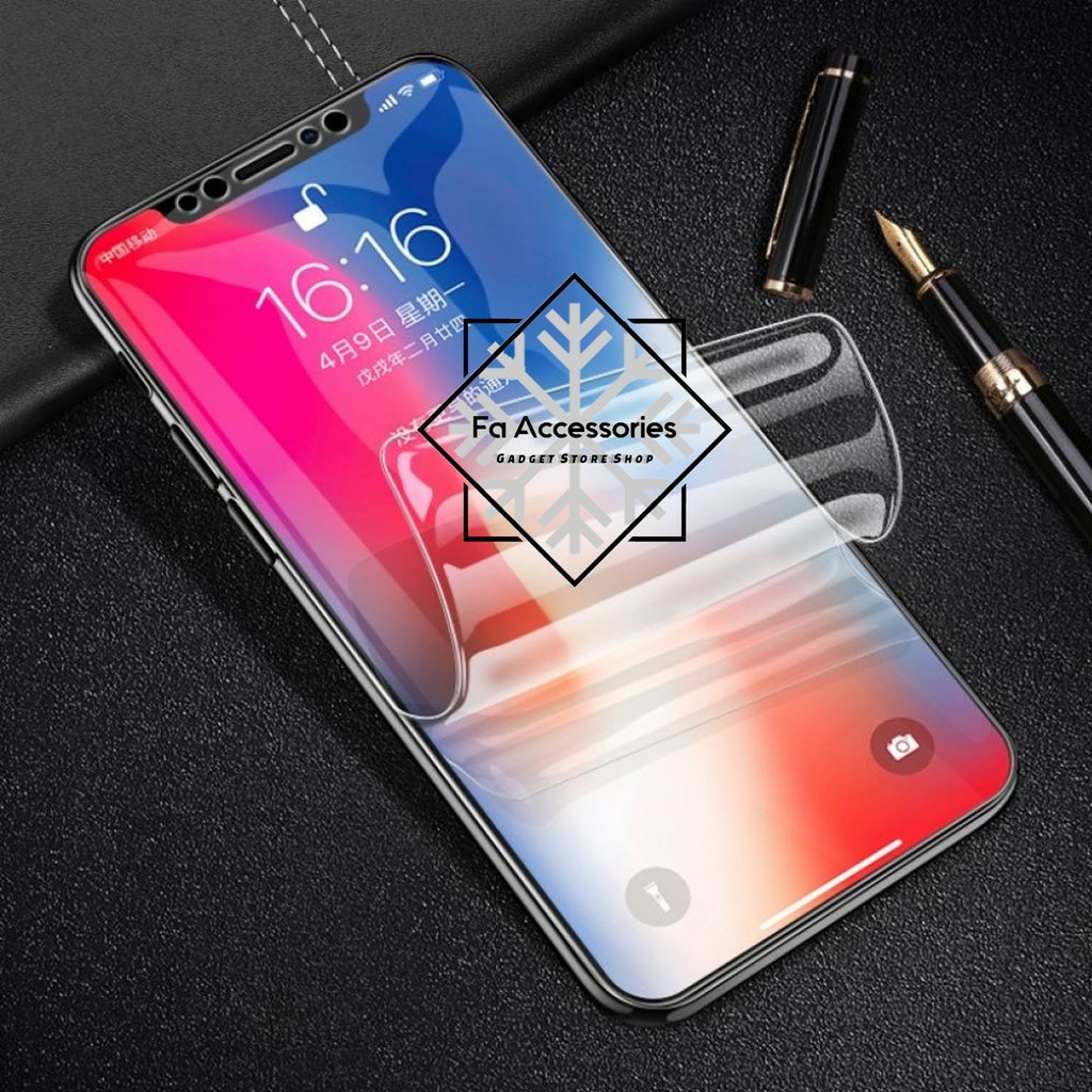 FA ANTI GORES JELLY HYDROGEL SHARP AQUOS SENSE ZERO 2 4 4PLUS S3 S3MINI R R2 R3 V V6 6 PLUS MINI COMPACT FULL SCREEN PROTECTOR SHOCK