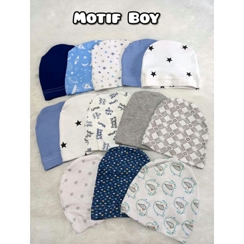 2 Pcs Topi Bayi Import SALE Bahan Cotton Adem