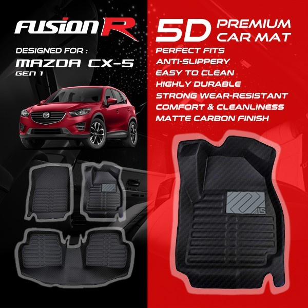 Fusion R Karpet Mobil 5D Mazda CX5 Lama Old Luxury Car Carpet Carbon Premium Original