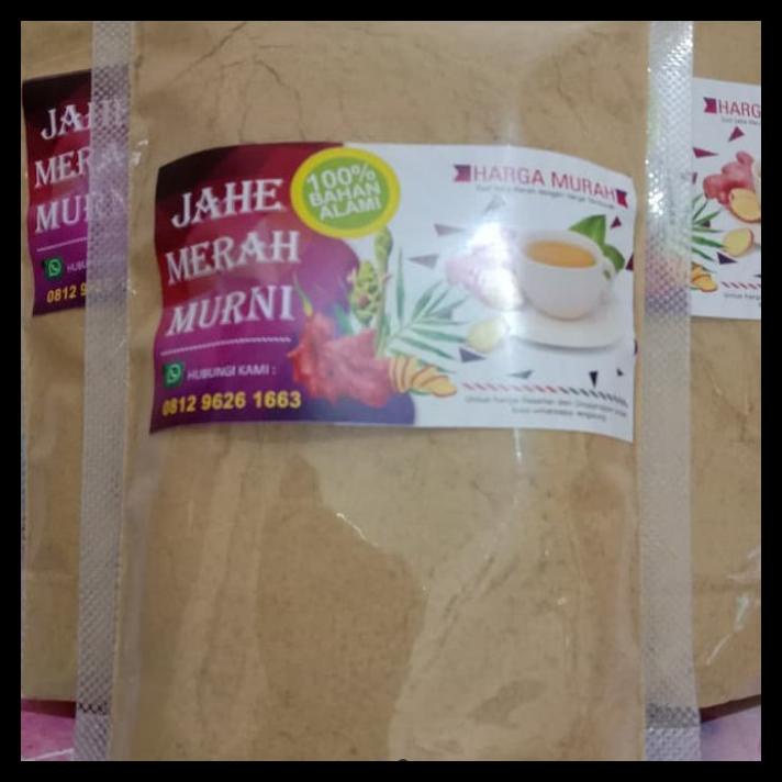 

DISKON TERBATAS !!! JAMU HERBAL BUBUK JAHE MERAH 100% MURNI TANPA GULA 1000GRAM 1KG TERLARIS