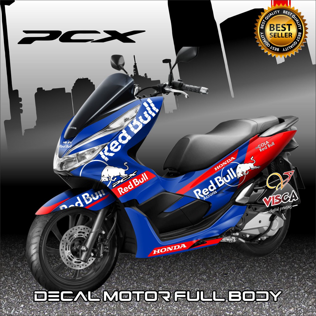 Decal Pcx Full Body Stiker Pcx Full Body Dekal Pcx Full Body Decal Pcx 150 Redbull