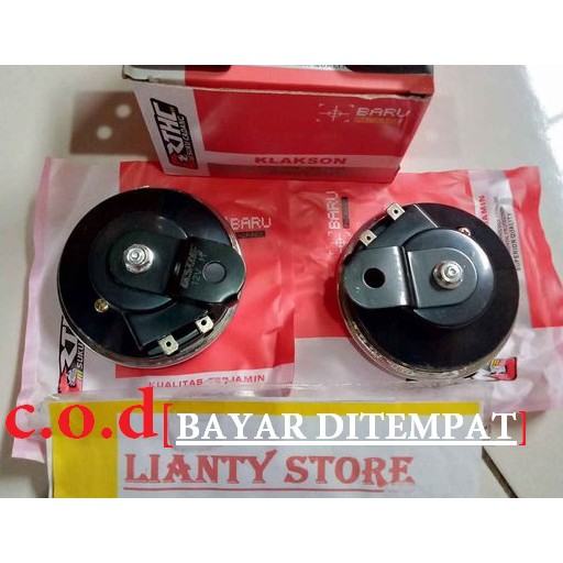 BAYAR DITEMPAT[C.O.D] KLAKSON RX KING +braket RXS YAMAHA ISI SEPASANG old MODEL (HARGA 2PCS)