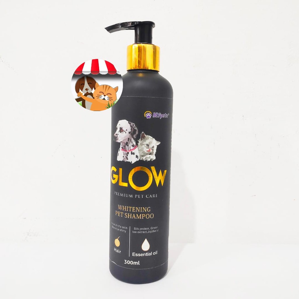 Glow Shampoo Premium 300ml - Shampoo Kucing Anjing Whitening Pet Shampoo