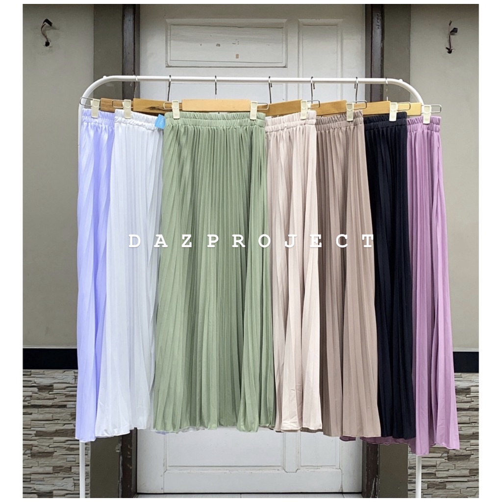 Rok plisket Polos Rok Lipit Rok Polos by DAZPROJECT