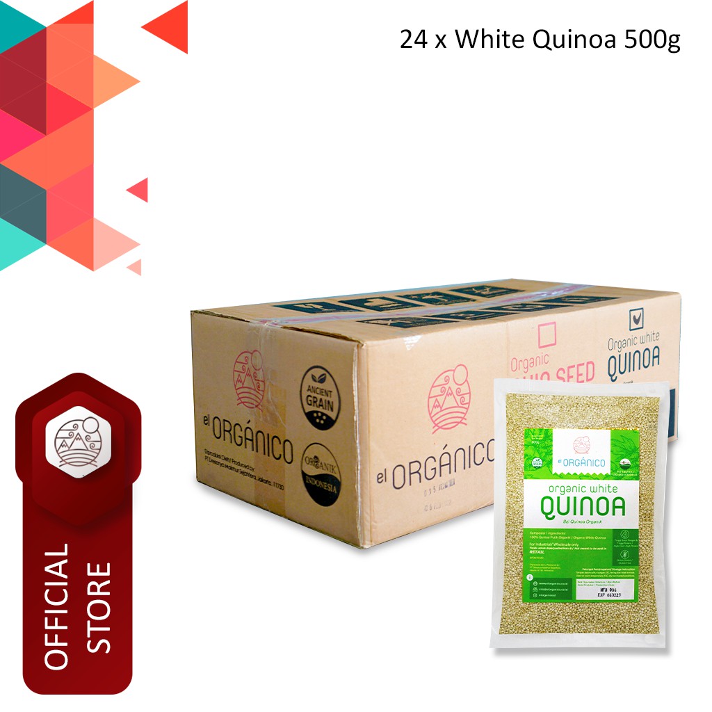 

White Quinoa Organic El Organico 500gr (Carton Box)