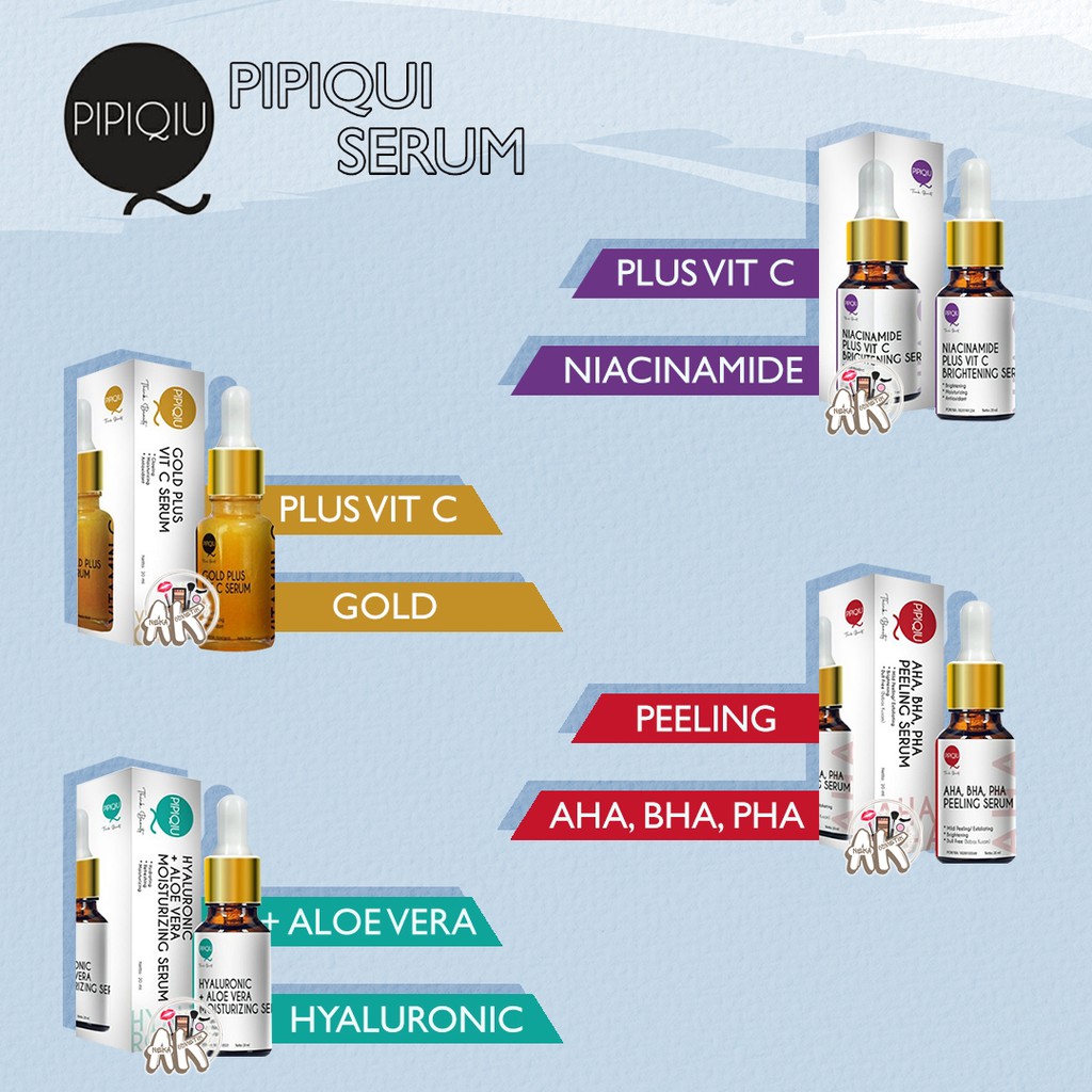 Serum Pelembab Wajah / Serum Pipiqiu ORIGINAL 20ml / Booster Serum 30ml - sudah BPOM